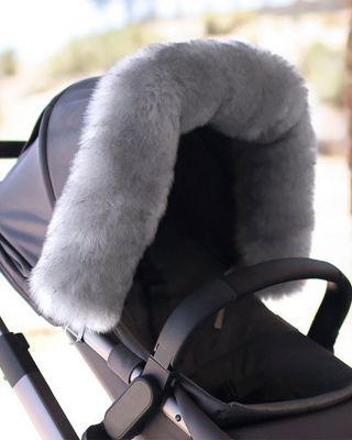 Faux Fur Stroller Marquee Cover