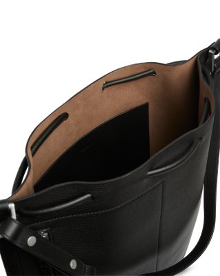 allsaints lear leather backpack
