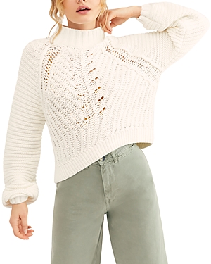 FREE PEOPLE SWEETHEART RIBBED SWEATER,OB1087895
