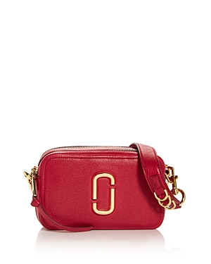 Marc Jacobs The Softshot 21 Leather Crossbody In Persian Red