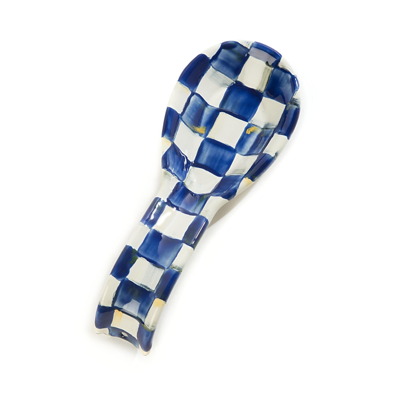 Mackenzie-childs Mackenzie Childs Royal Check Spoon Rest In Multi