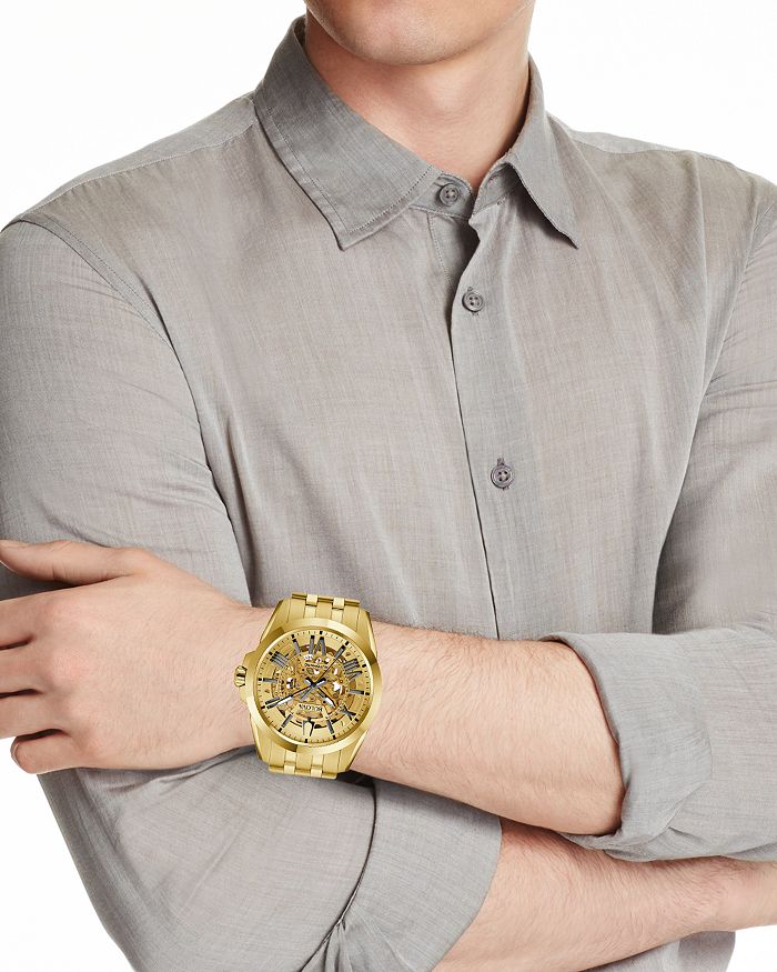 Shop Bulova Miyota Watch, 43mm In Gold