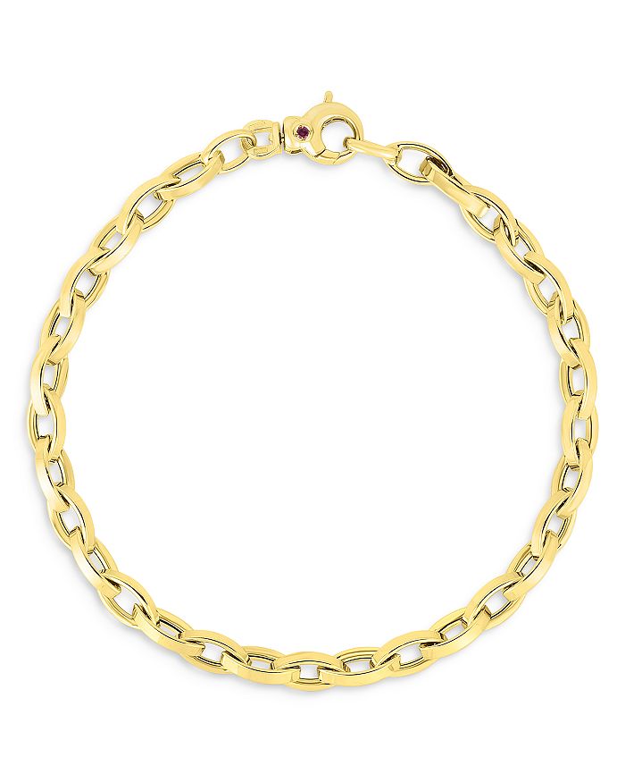 Shop Roberto Coin 18k Yellow Gold Chain Bracelet