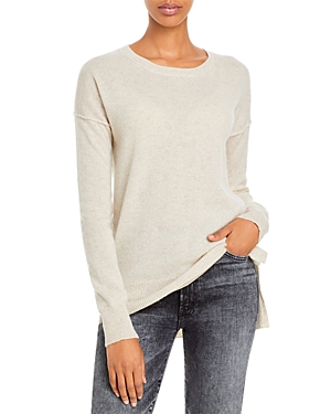 Aqua Cashmere High Low Cashmere Sweater - 100% Exclusive In Oatmeal