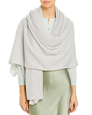 C By Bloomingdale's Cashmere Travel Wrap - 100% Exclusive In Light Gray