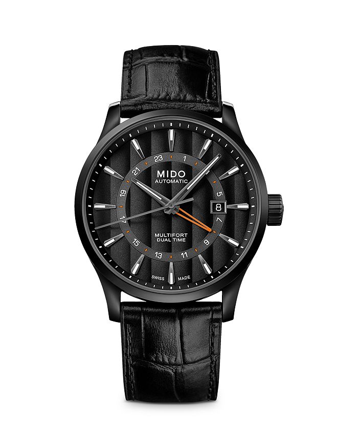 MIDO MULTIFORT DUAL TIME WATCH, 42MM,M0384293605100