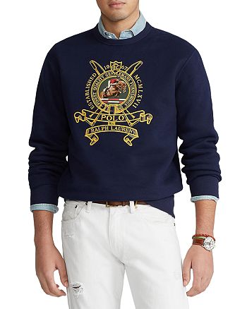 Polo Ralph Lauren Embroidered Fleece Sweatshirt | Bloomingdale's
