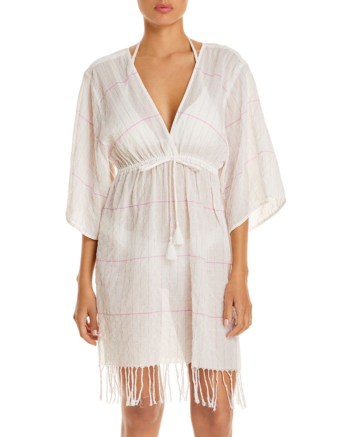 Tory Burch Striped Cover Up Tunic | Bloomingdale's