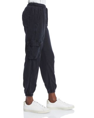 Cropped Cargo Track Pants