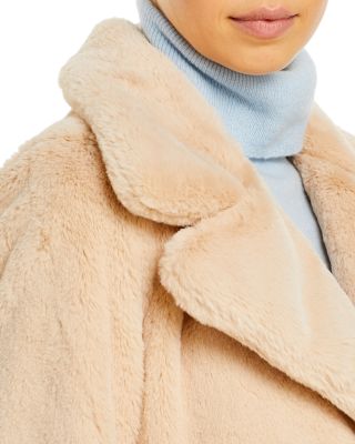 Faux-Fur Coat with Wide Lapels - Exclusive