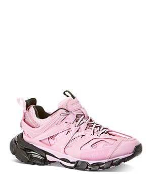 Balenciaga Track Colorblock Mesh Sneakers In Rose/black