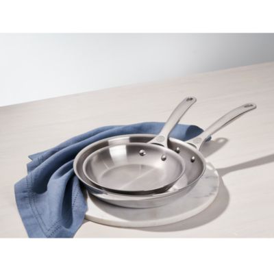 Signature Stainless Steel Fry Pans, Set of 2