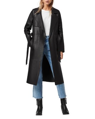 ALLSAINTS - Farren Mac Leather Trench Coat