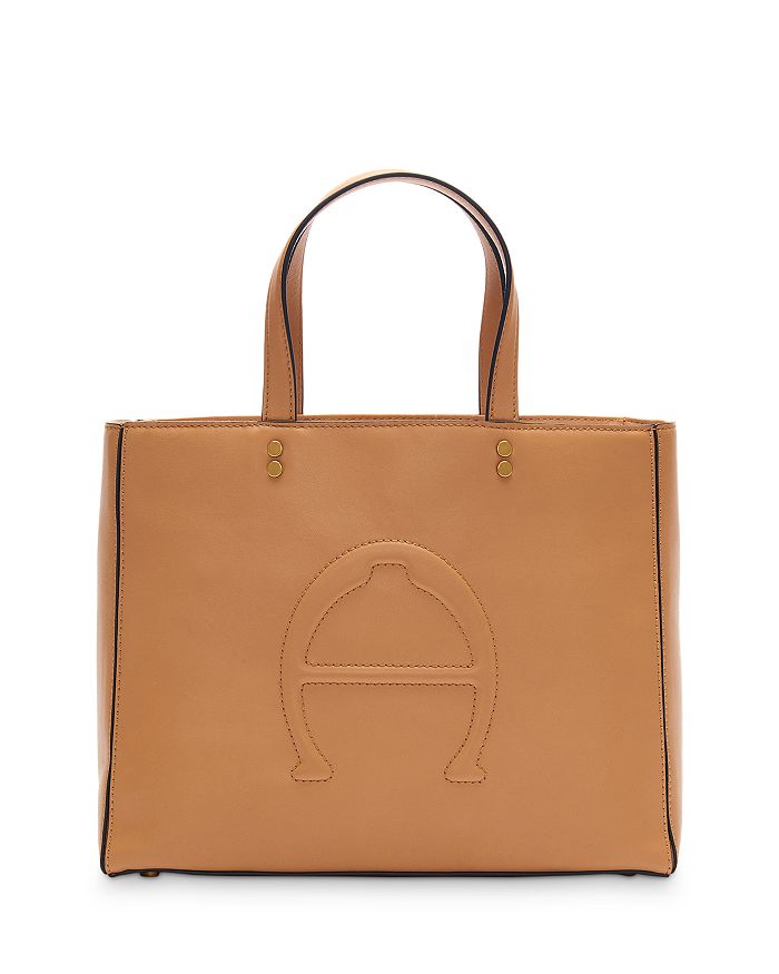 Etienne Aigner Eitenne Aigner Adeline Leather Tote In Biscuit