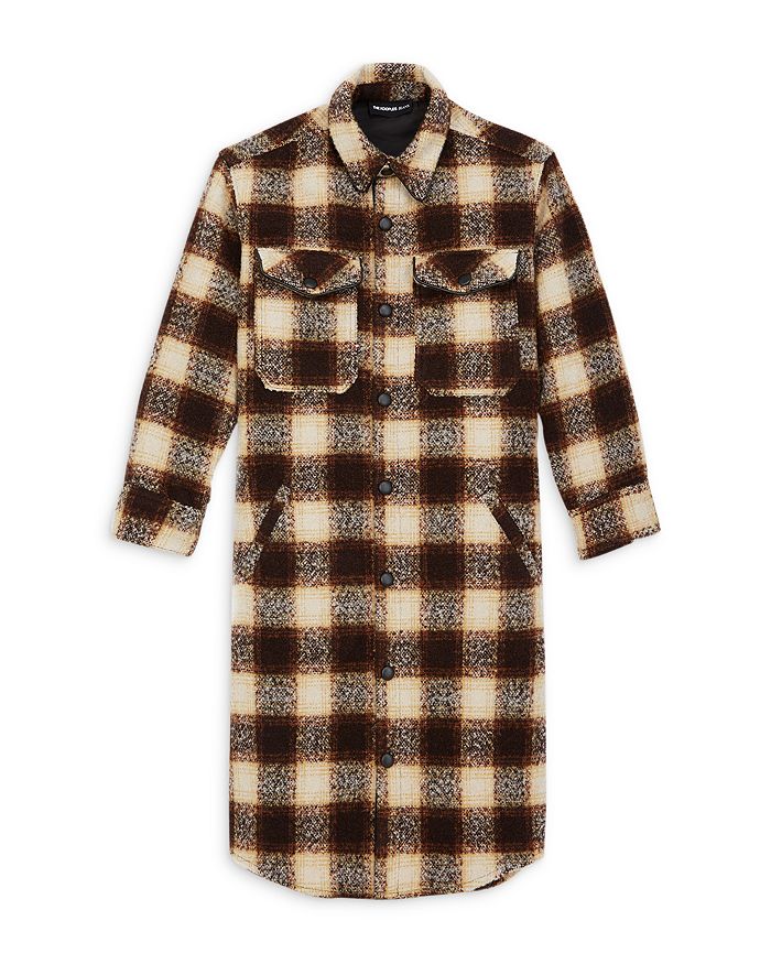 The Kooples Checkered Tunic Shirt | Bloomingdale's