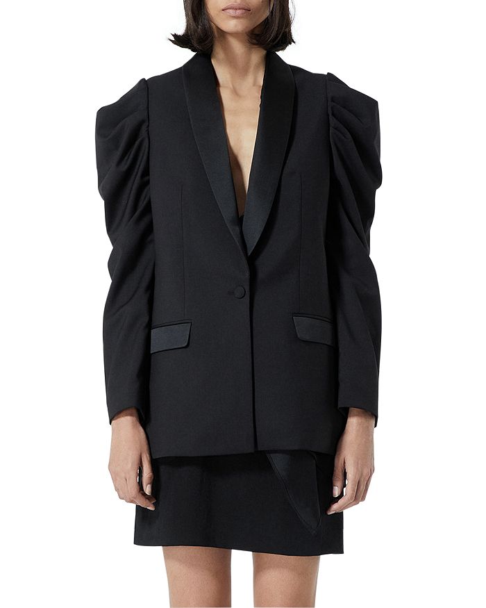 Puff sleeve suit jacket online