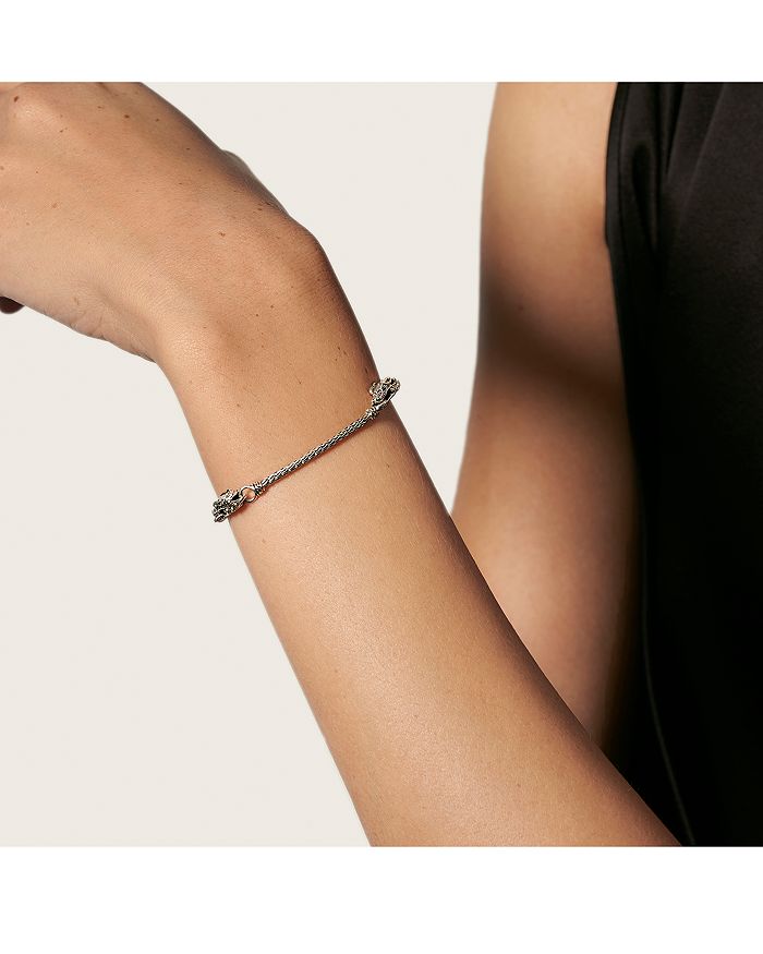 John Hardy Sterling Silver Legends Naga Dragon Station Link Bracelet In Silver