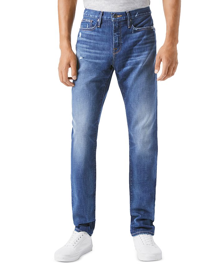 FRAME L'HOMME SLIM FIT JEANS IN KEYSTONE,LMH691