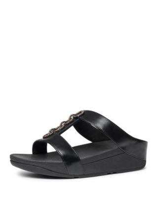 tie dye sparkle slides