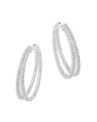 bloomingdale's diamond hoop earrings