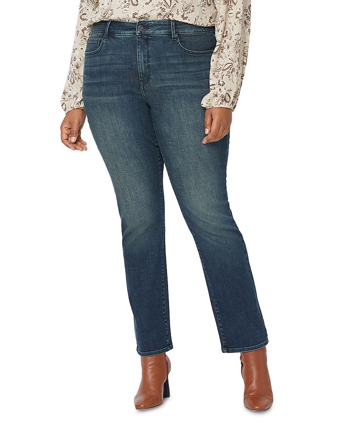 NYDJ Plus Marilyn Straight-Leg Jeans in Prosperity | Bloomingdale's