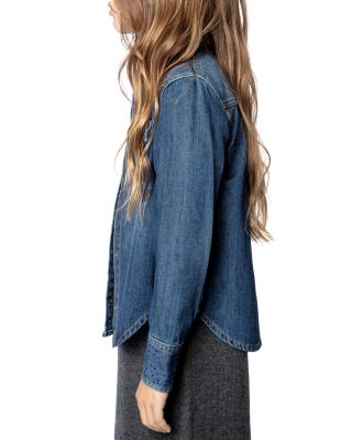 Girls' Rea Denim Shirt  - Little Kid, Big Kid
