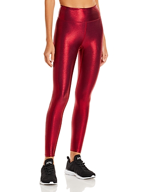 Heroine Sport Marvel High Rise Leggings In Metalic Red