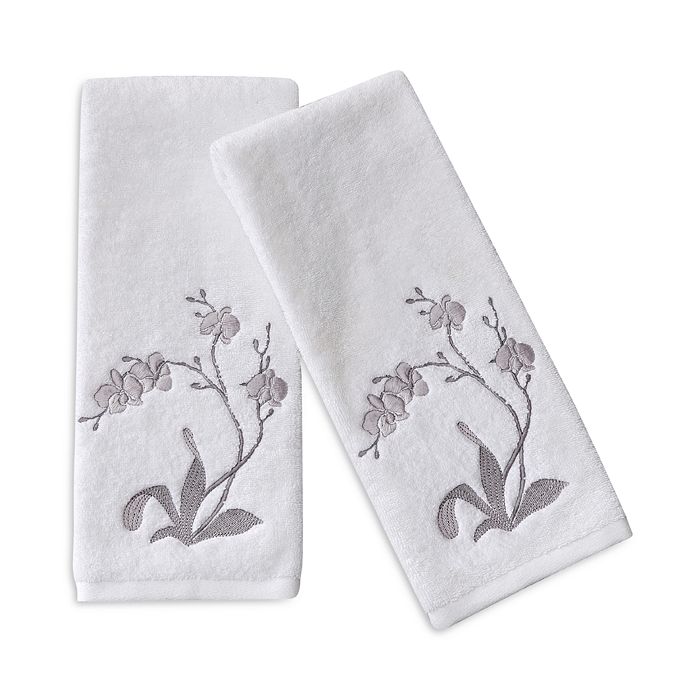 Michael Aram Embroidered Hand Towel In Grey
