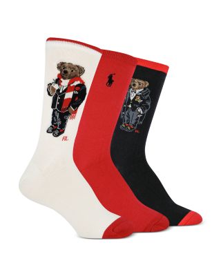 ralph lauren mens bear socks