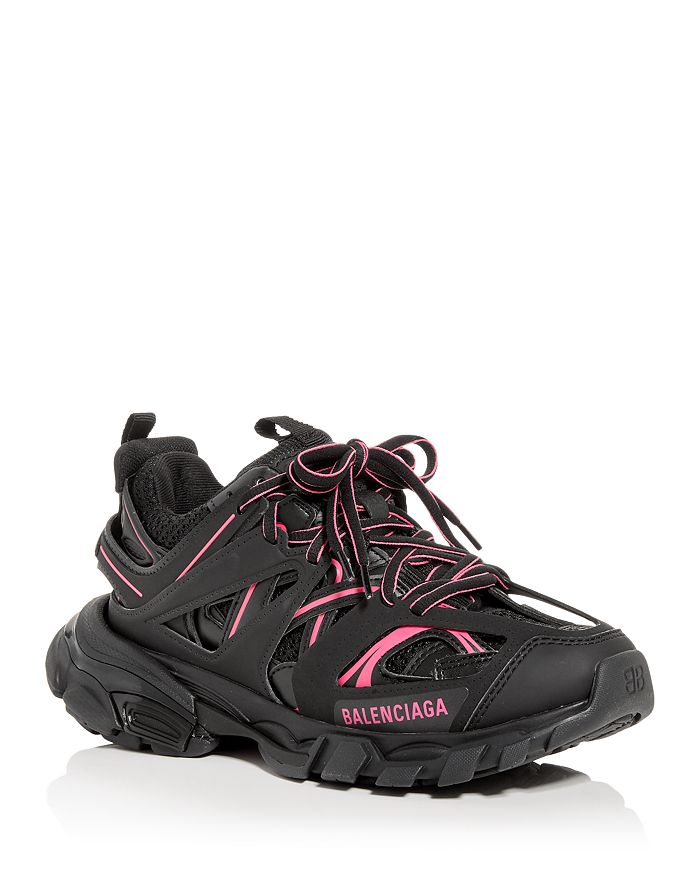 Balenciaga Track Logo-detailed Mesh And Rubber Sneakers In Noir Multi
