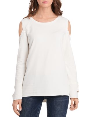 grey cold shoulder sweatshirt