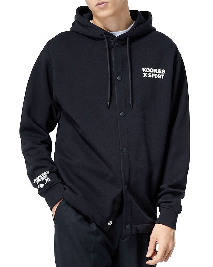 The Kooples Skull Front Snap Hoodie | Bloomingdale's