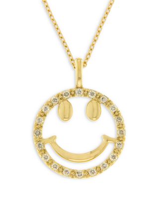 diamond face pendant