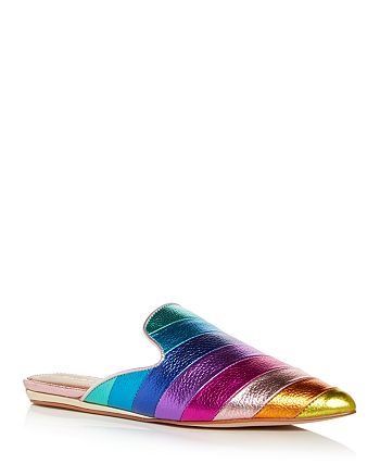 KURT GEIGER LONDON Women's Kita Rainbow Pointed Toe Mules | Bloomingdale's