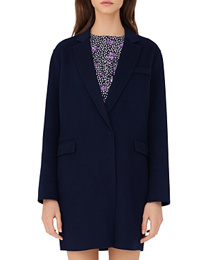 Maje Galami Wool Blend Coat Maje Galami Wool Blend Coat