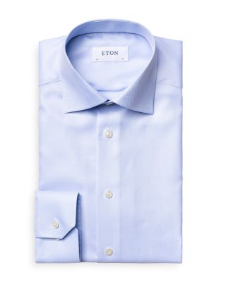 Contemporary Fit Diagonal Weave Shirt