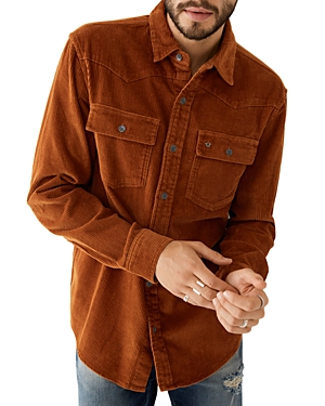 True Religion Cotton Corduroy Regular Fit Western Shirt