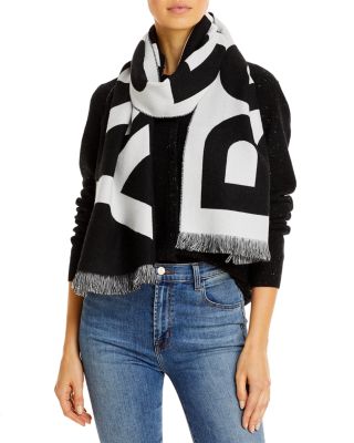 Burberry - Logo Organic Wool Jacquard Scarf