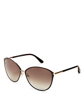 OVERSIZED TOM FORD LADIES BROWN SUNGLASSES CLEARANCE PRICE FT226 47F 