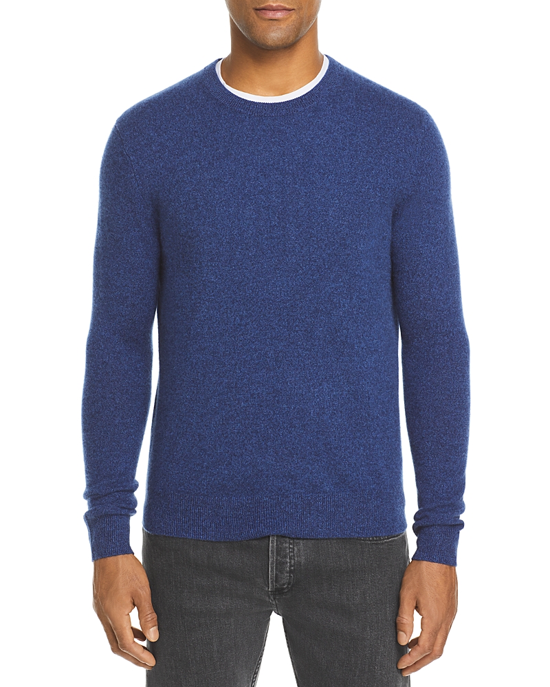 The Men's Store at Bloomingdale's Ocean Blue Cashmere Crewneck Sweater - Exclusive