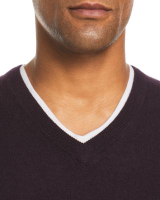 Raisin Cashmere V-Neck Sweater - Exclusive