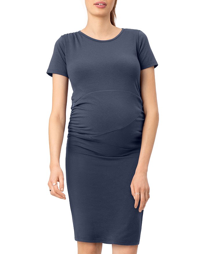 Stowaway Collection Gramercy Maternity And Nursing Dress In Slate