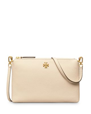 Kira Small Pebbled Leather Top-Zip Crossbody