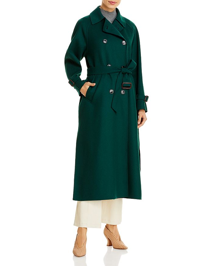 WEEKEND MAX MARA DOUBLE BREASTED TRENCH COAT,501102176000400