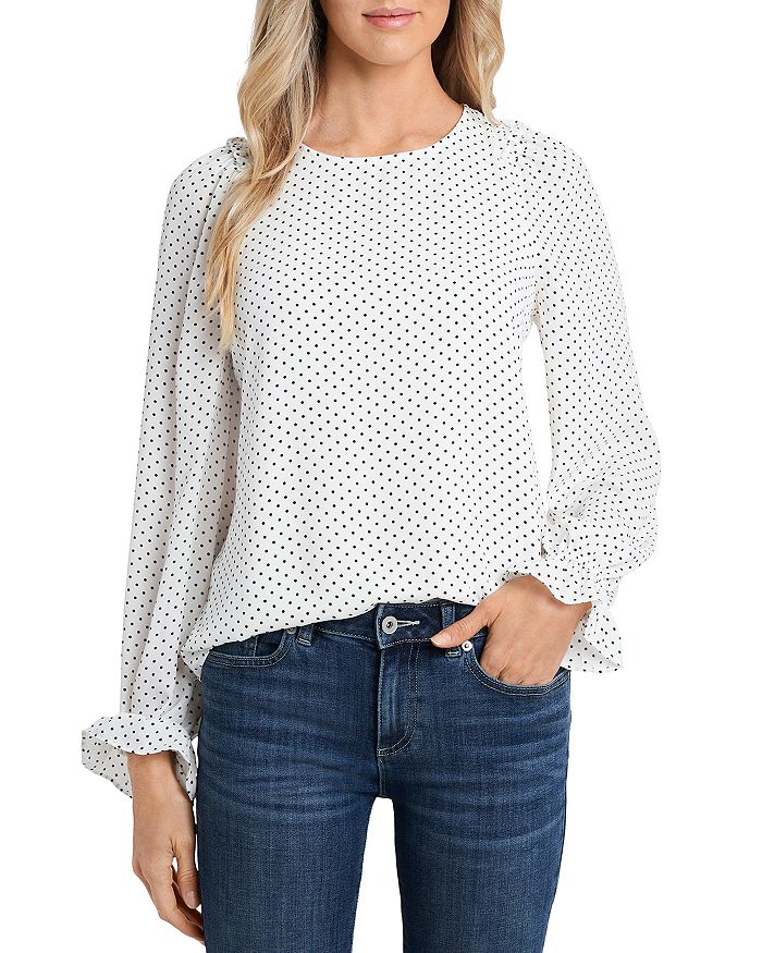 Cece polka sales dot blouse