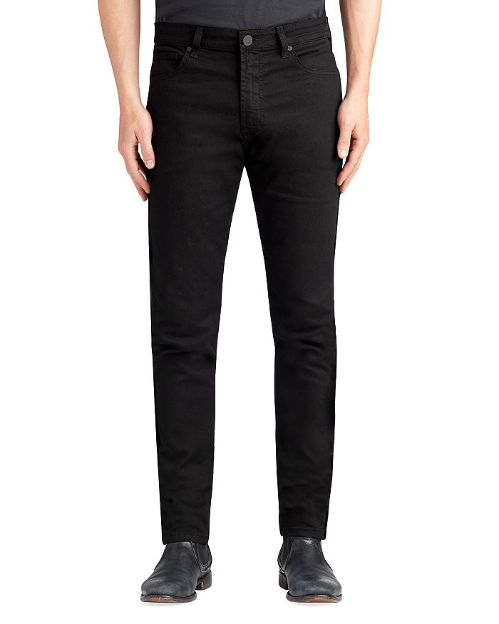 Monfrere Brando Slim Straight Jeans In Noir Velvet Tux