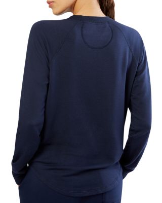 Warm Up Curved-Hem Sweatshirt