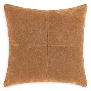 Shop Surya Manitou Suede Decorative Pillow, 20 X 20 In Camel