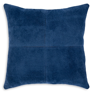 Surya Manitou Suede Decorative Pillow, 20 X 20 In Dark Blue