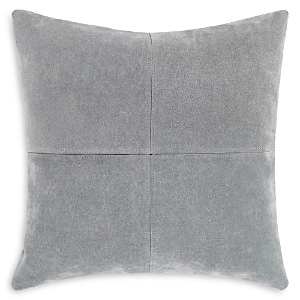 Surya Manitou Suede Decorative Pillow, 20 X 20 In Gray